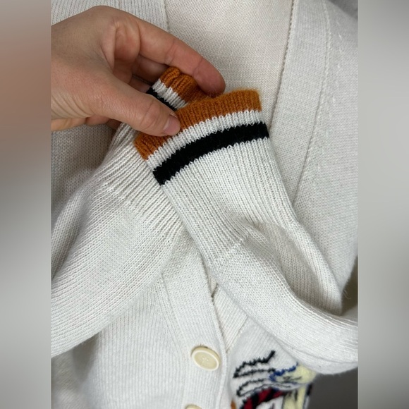 Marni  WOOL-CASHMERE BLEND CARDIGAN WITH JACQUARD DRAGON size S-M - Picture 9 of 14